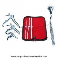 Hegar uterine dilator 3 pieces set,3-4, 5-6, 11-12, pinwheel, grave 3pcs